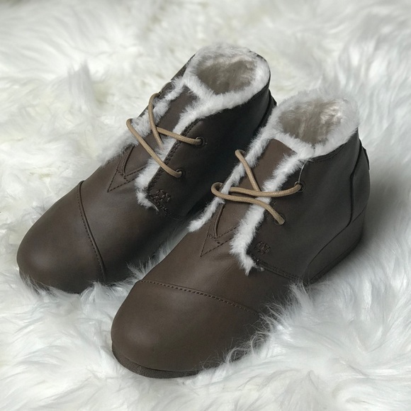 Toms Other - Toms youth wedge booties brown
